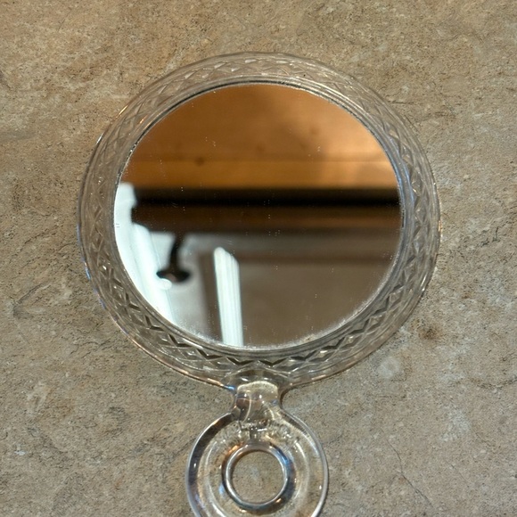 Vintage Victoria Vogue Products Cosmetic Mirror with Hangable Plastic Handle - Picture 2 of 4